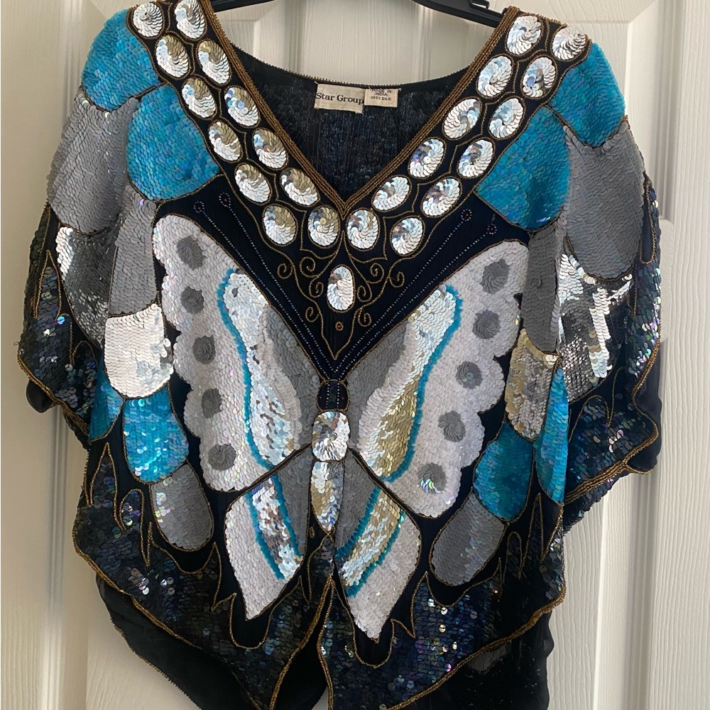 Ladies Sequined Dressy Top